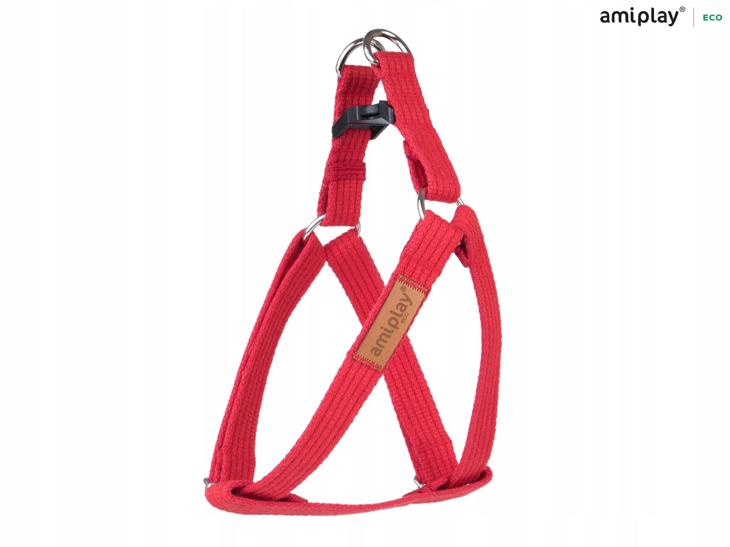 ADJUSTABLE HARNESS AMIPLAY COTTON M RED FOR DOG Manufacturer code 5907563223554