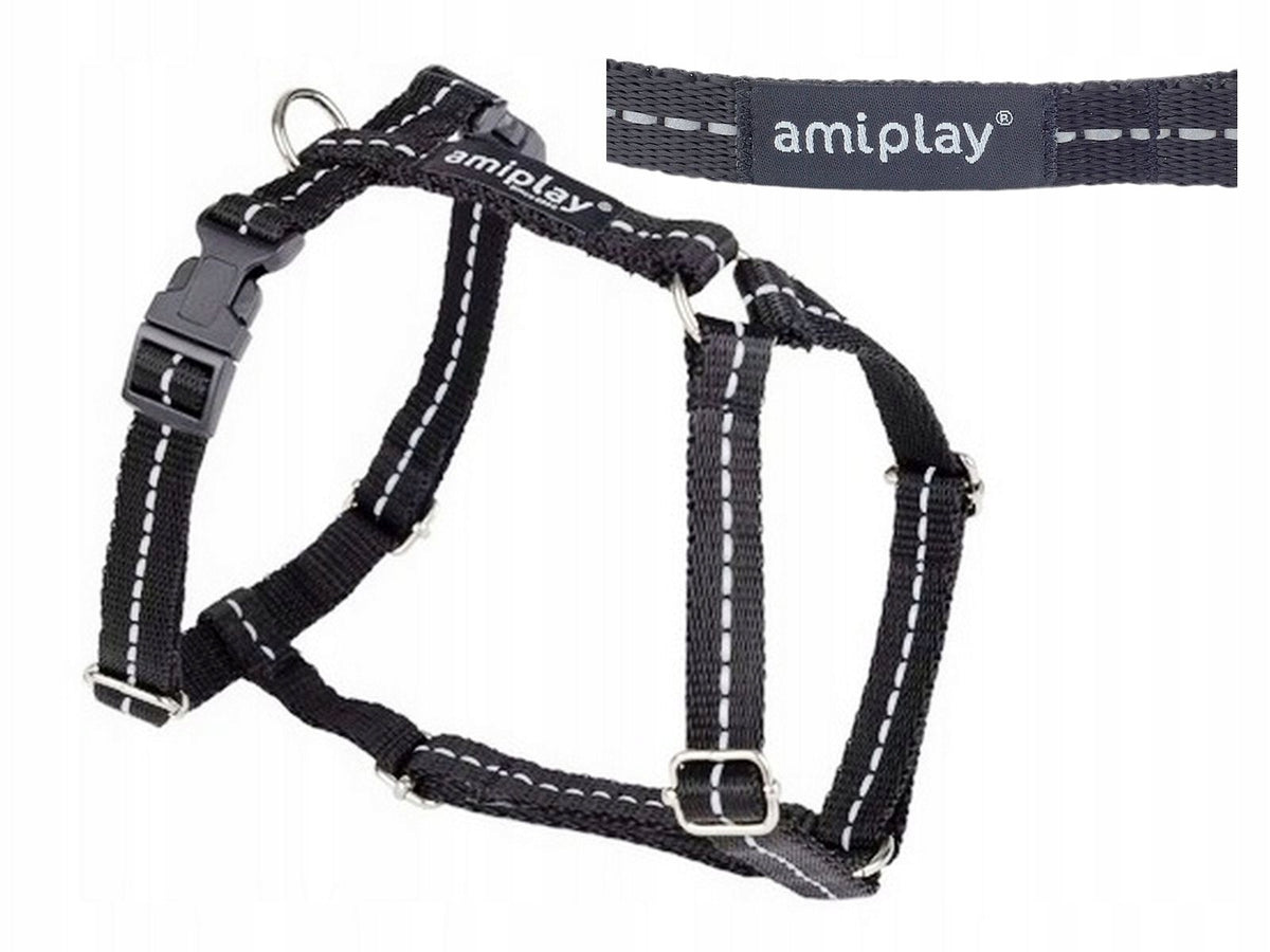 ADJUSTABLE HARNESS GUARD REFLECTIVE ROZ.M BLACK AMIPLAY