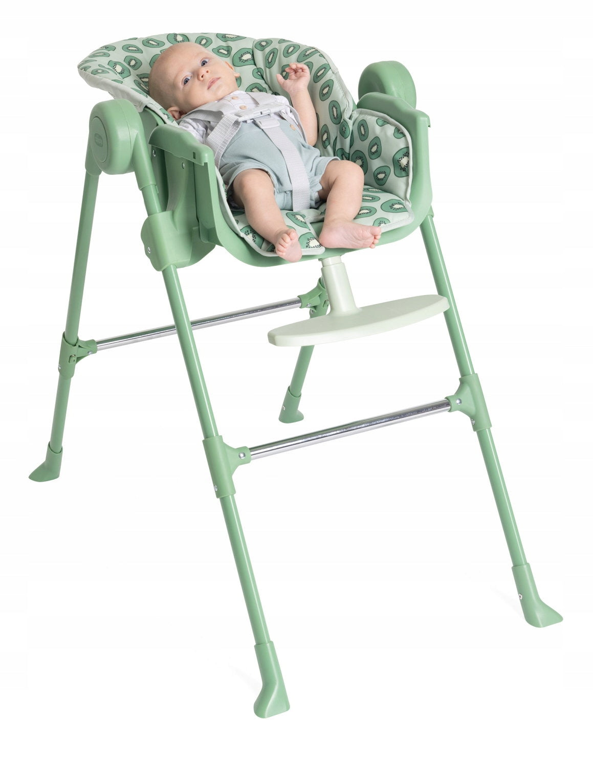 ADJUSTABLE HIGH CHAIR FOR FEEDING CHILDREN UP TO 15KG ESSENTIAL GREEN CHICCO Brand Chicco