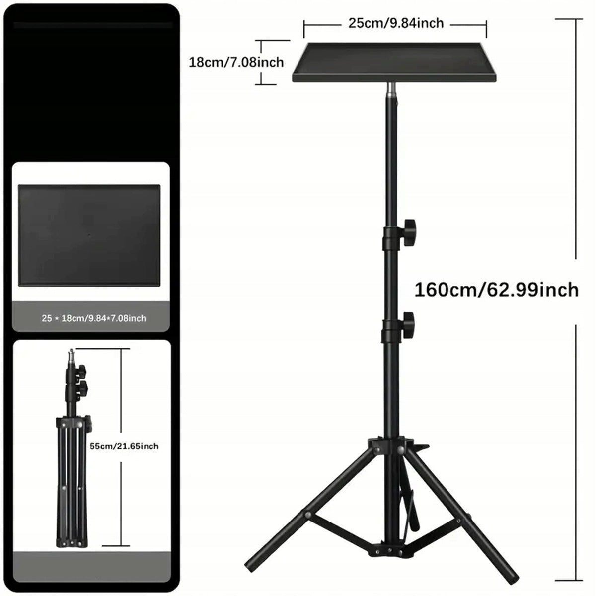 ADJUSTABLE LAPTOP STAND FOR PROJECTOR TRIPOD Packaging status original