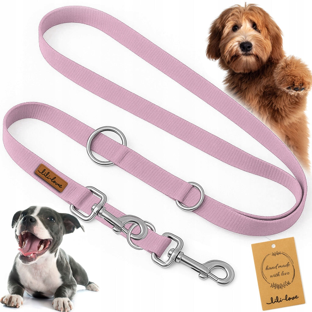 ADJUSTABLE LEASH FOR DOG TRAINING CLIP-ON FOR TRAINING WALK 2,5cm - 2m