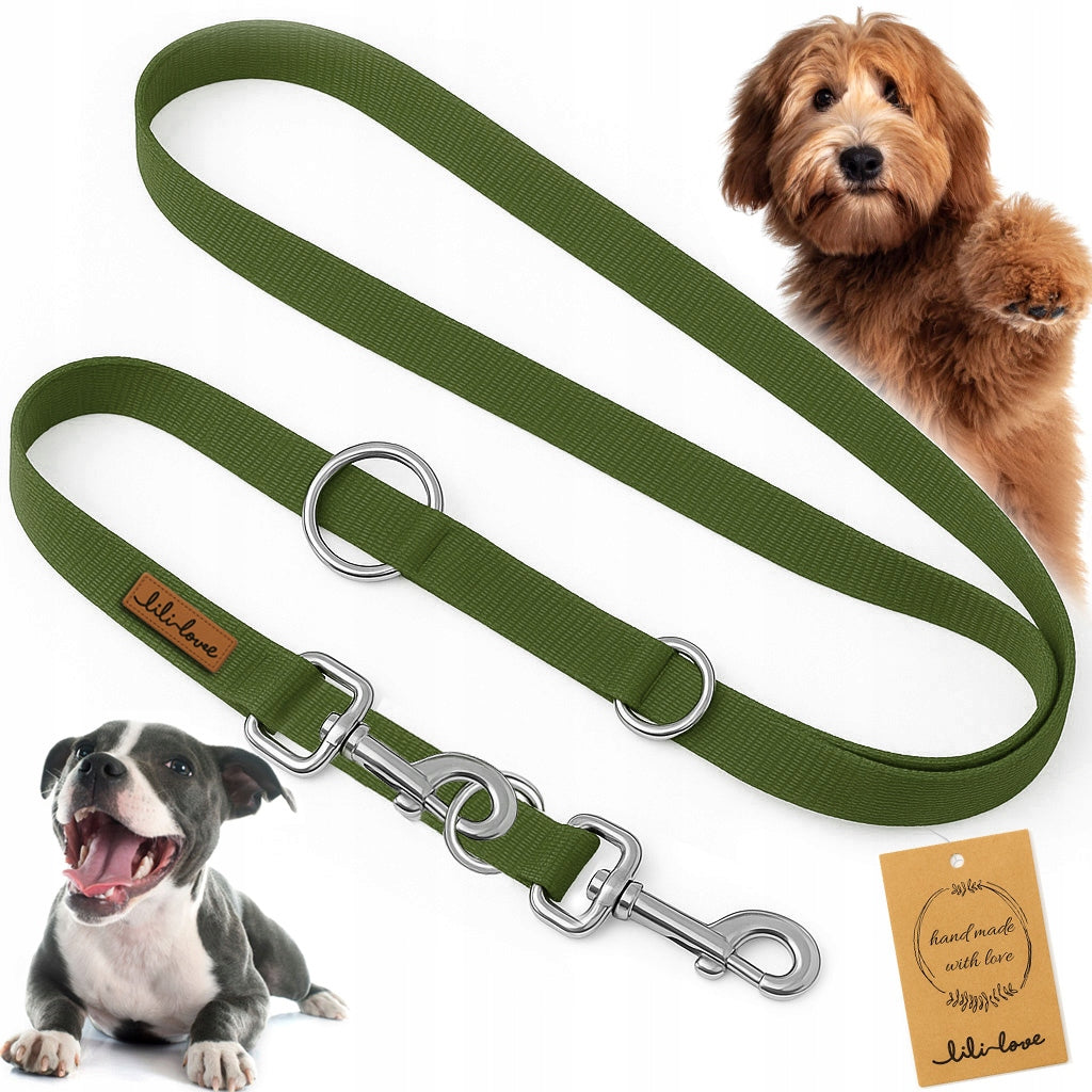 ADJUSTABLE LEASH FOR DOG TRAINING CLIP-ON FOR TRAINING WALK 2,5cm - 5m
