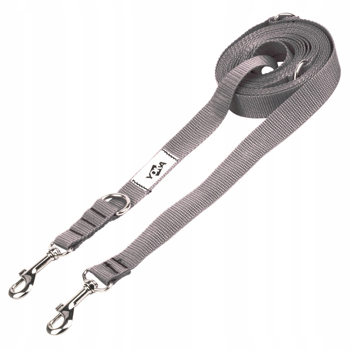 ADJUSTABLE LEASH for Dog CLIP-ON long 5m GREY