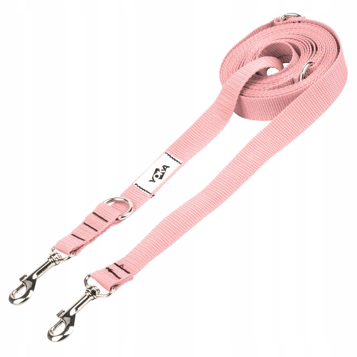 ADJUSTABLE LEASH for Dog CLIP-ON long 5m POWDER PINK