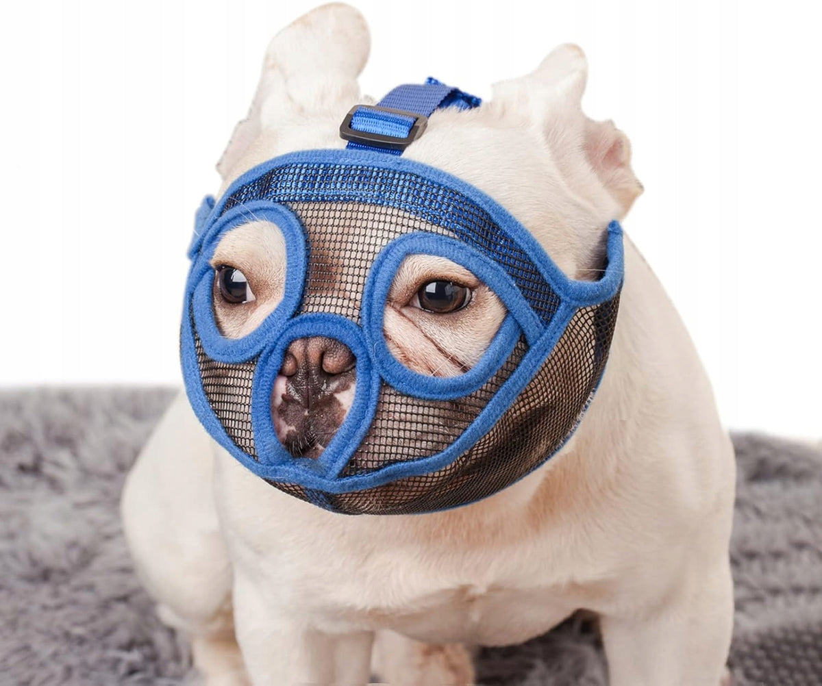 ADJUSTABLE MESH MUZZLE BULLDOG TO PREVENT BITING FOR DOG XXL