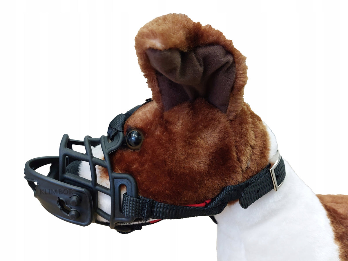 ADJUSTABLE PLASTIC SILICONE RUBBER DOG MUZZLE FOR SMALL DOGS