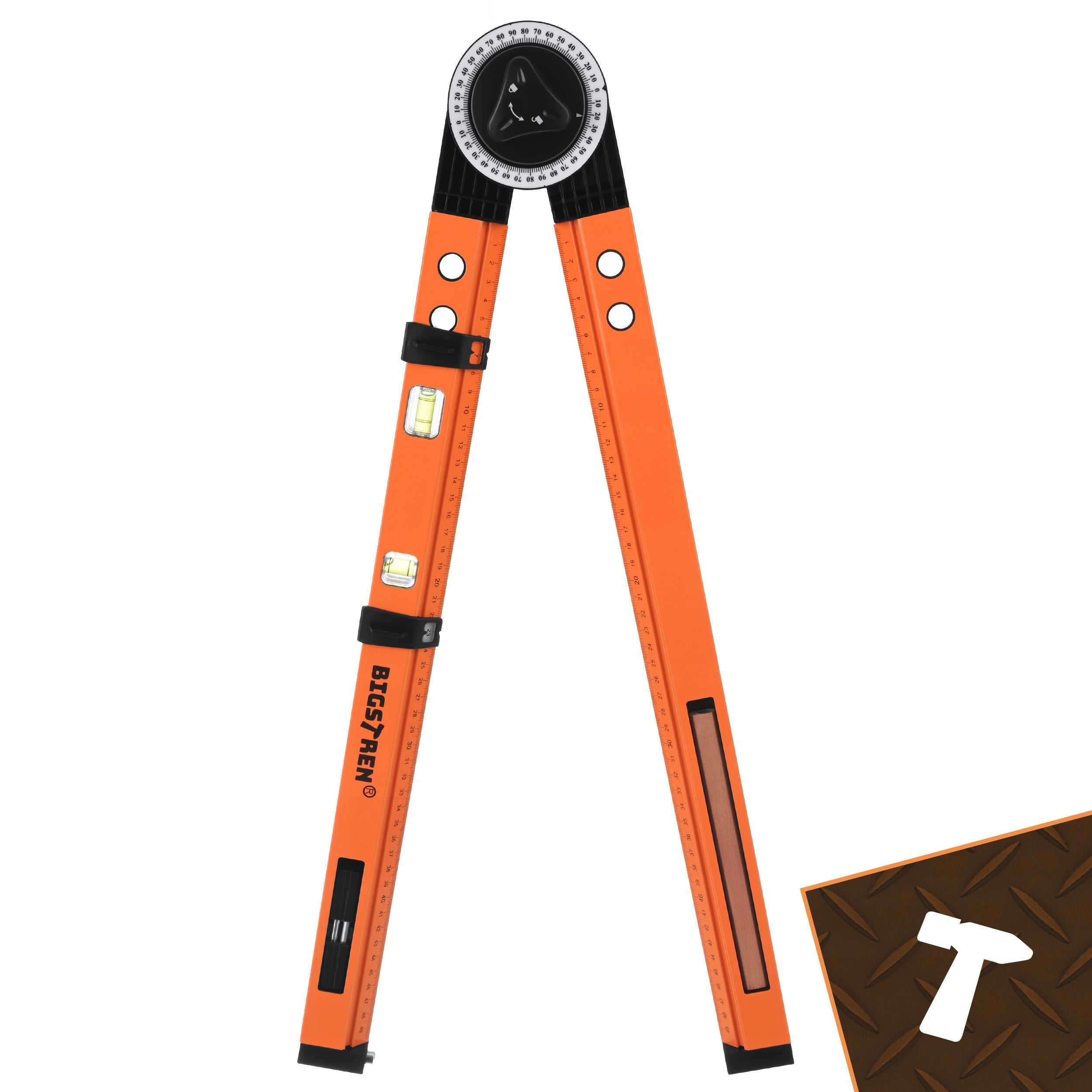 ADJUSTABLE PROTRACTOR CARPENTRY CONSTRUCTION ANGLE CARPENTRY LEVEL PENCIL Material aluminum