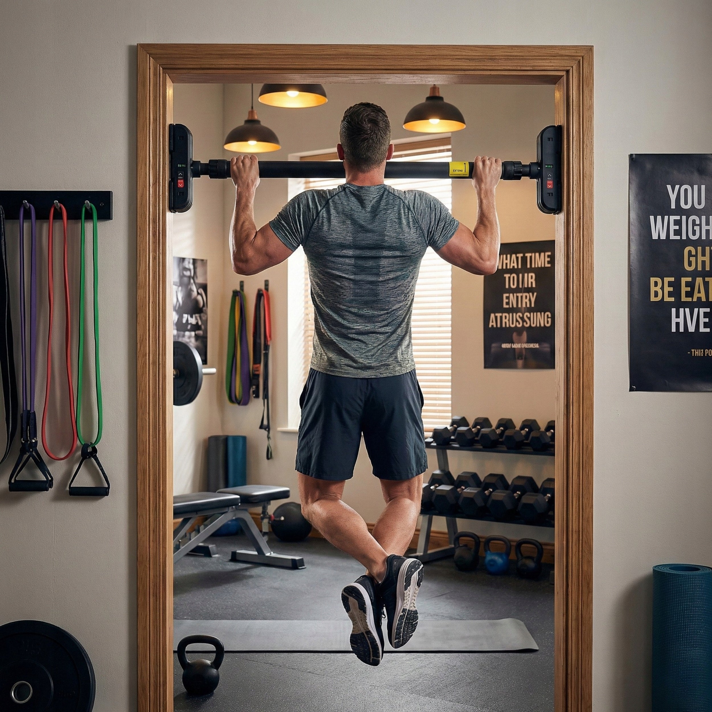 ADJUSTABLE PULL-UP BAR 72-110cm FUNFIT Manufacturer code 4591