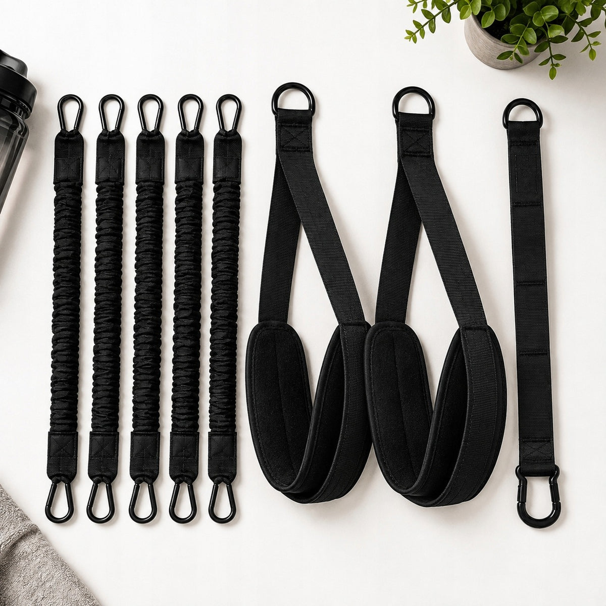 ADJUSTABLE TRAINING STRAPS FOR PULL-UPS AND EXERCISES Width 110 mm