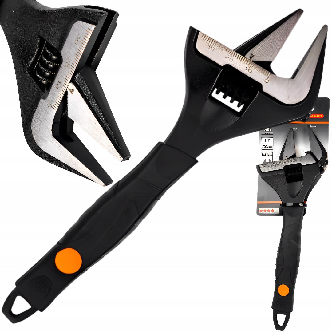 ADJUSTABLE WRENCH ADJUSTABLE SWEDE 10'' WIDE 0-50mm SOLID RICHMANN C6498