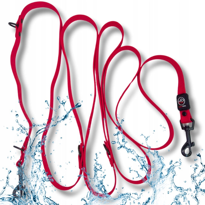 ADJUSTABLE training LEASH, REMOVABLE, waterproof PVC 5M orange rope Material PVC