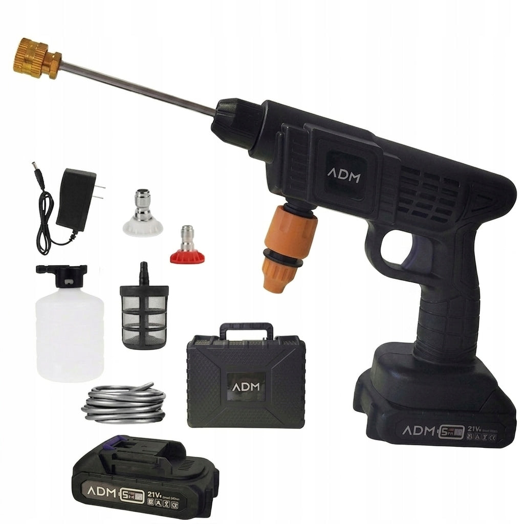 ADM Pressure Washer Wireless + 2 Batteries 21V - Black