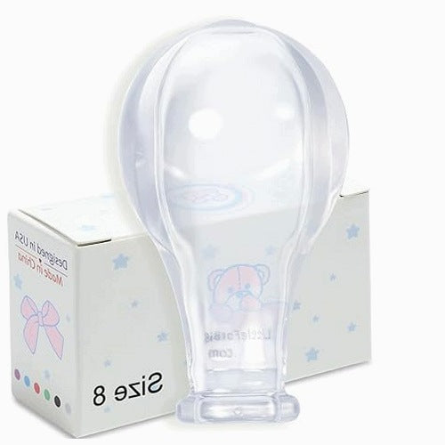 ADULT REPLACEMENT TEATS SIZE 8 SILICONE TRANSPARENT COLORED