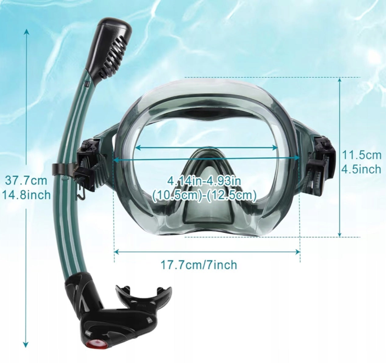 ADULT SWIMMING DIVING GLASSES SNORKELING SET WITH PIPE Brand no brand