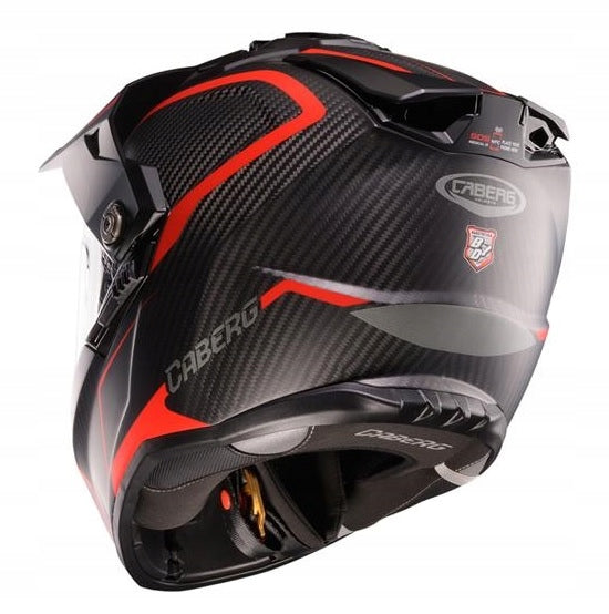 ADVENTURE HELMET CABERG DUAL TANAMI CARBON GRAVITY RED GREY XL Size XL