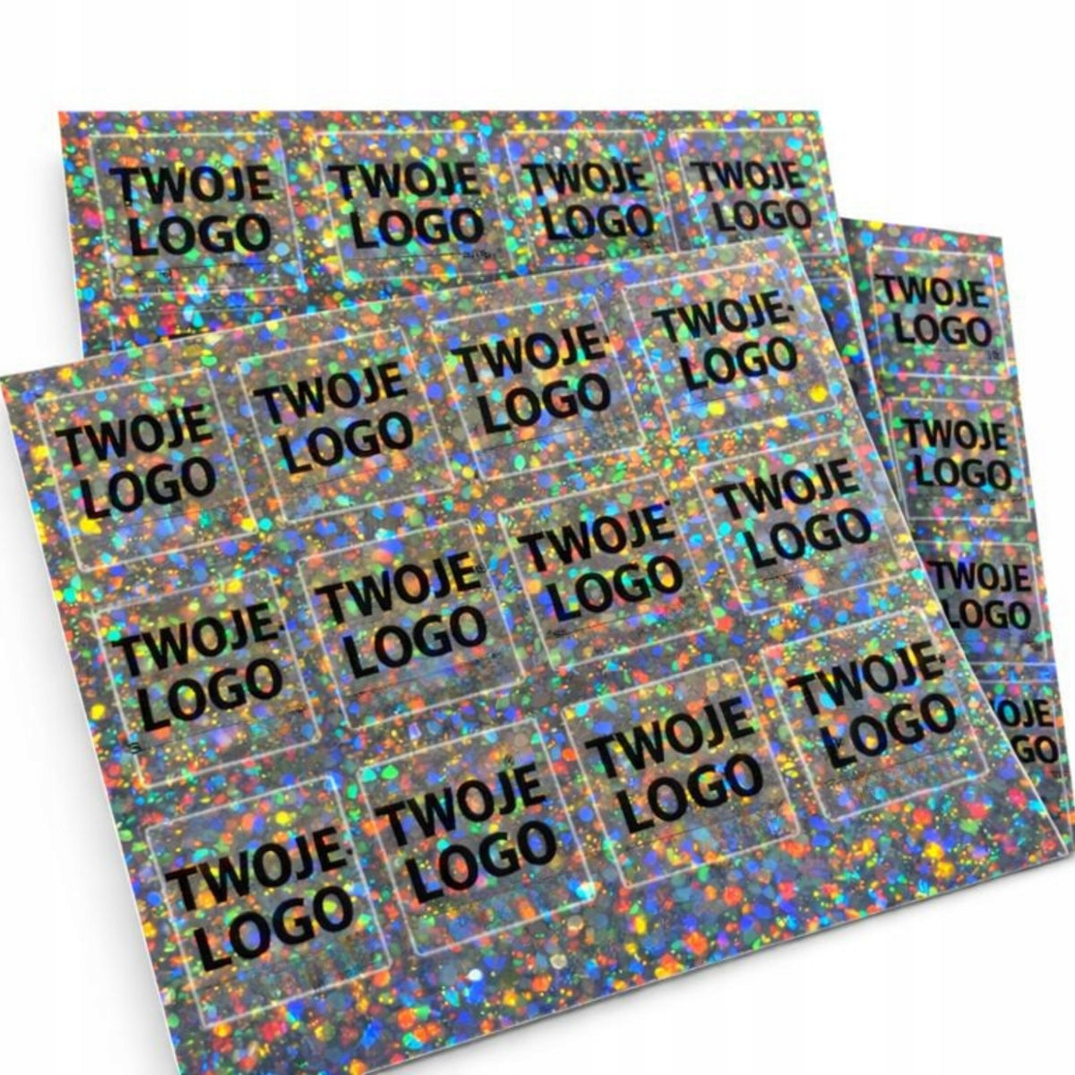 ADVERTISING stickers with logo glitter WATERPROOF