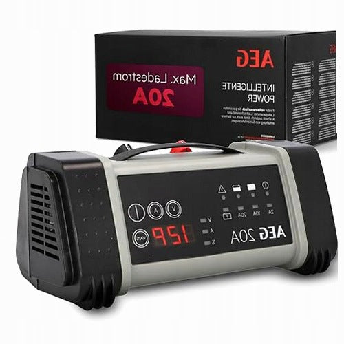 AEG 97025 BATTERY CHARGER BLACK RED 9 DEGREE USB for Home