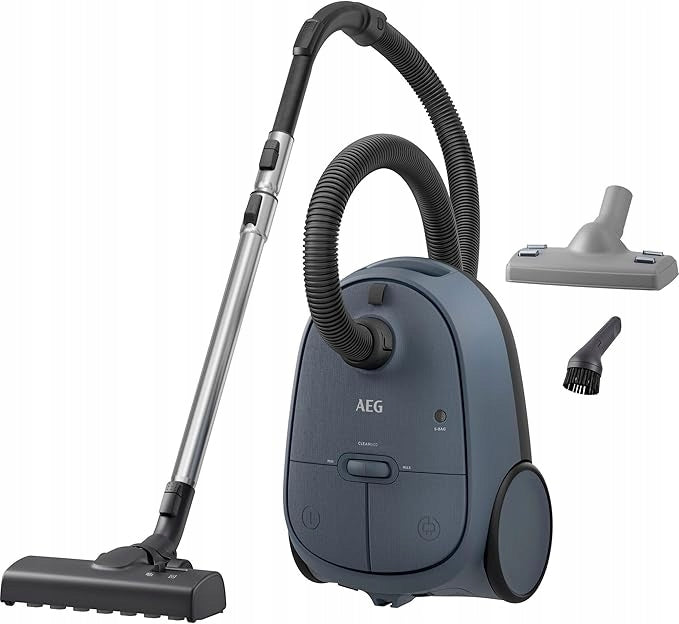 AEG Clean 6000 Bagged Vacuum Cleaner Powerful for Home with Pets Nozzles