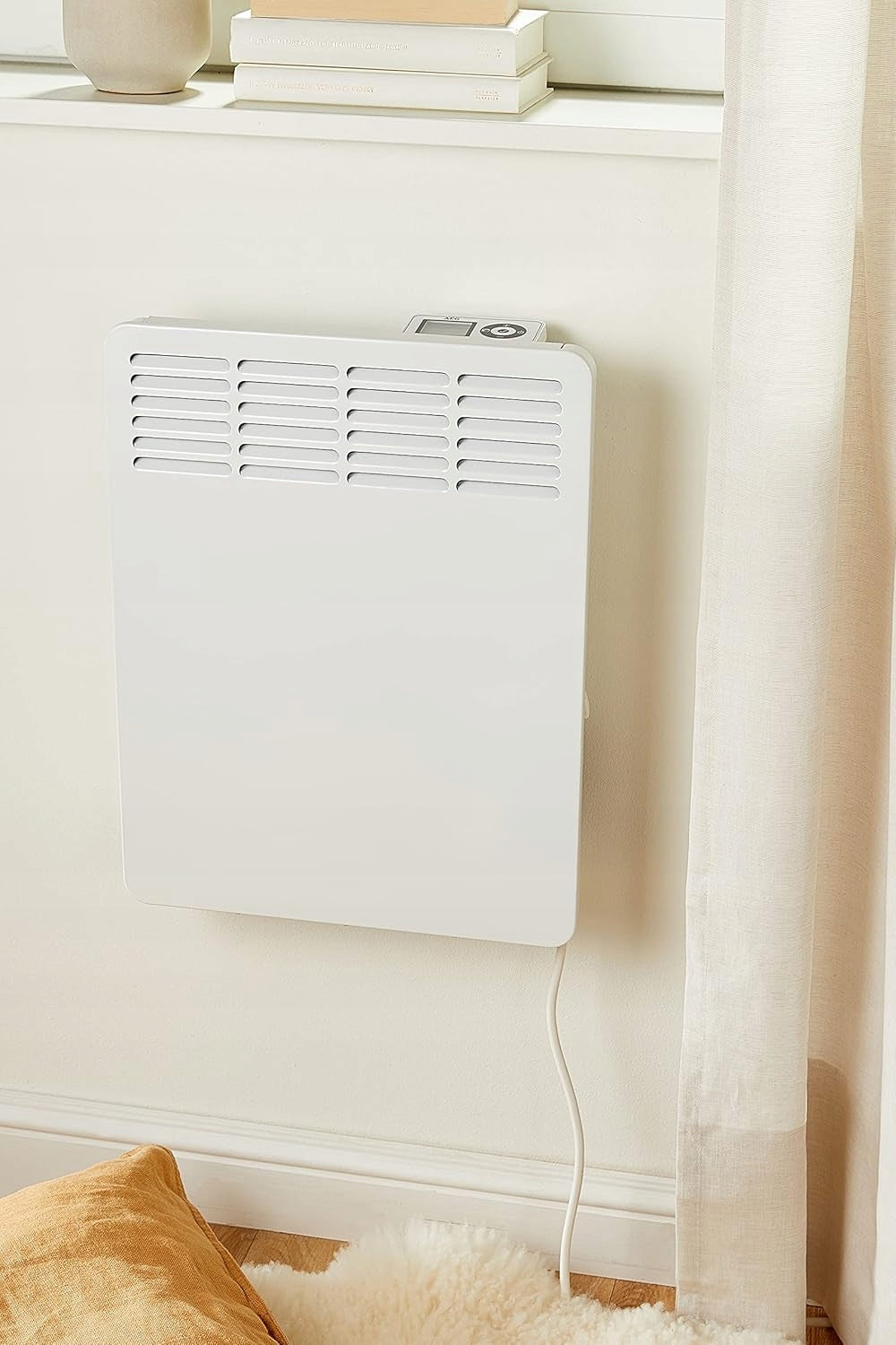 AEG Convector Wall Hanging LCD Heater Adjustable 5 30°C White Manufacturer code 4041056032979