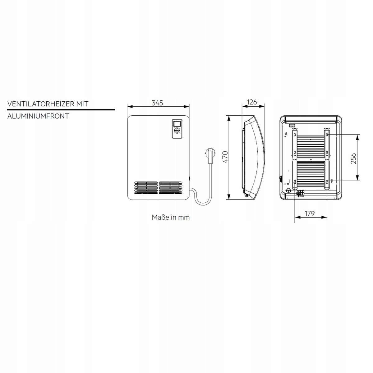 AEG VH Comfort Energy Efficient Fan 2000W LCD Quiet Mode 25m² Brand AEG