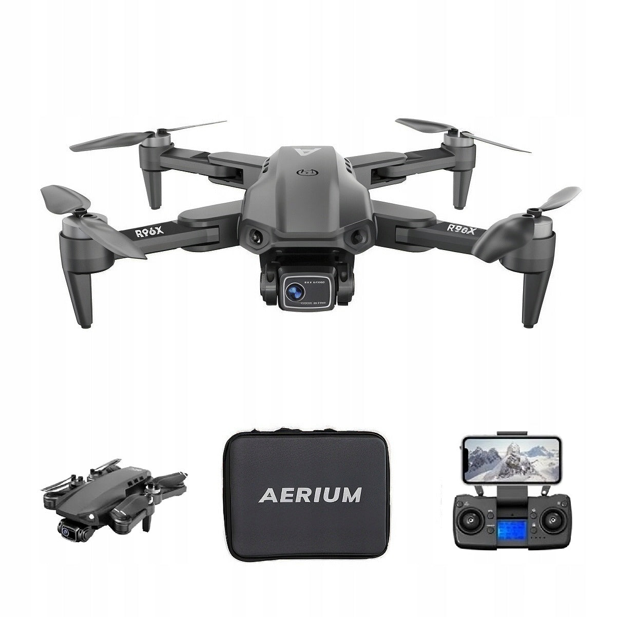 AERIUM R96X 4K Dual Camera GPS Drone - 3 Batteries
