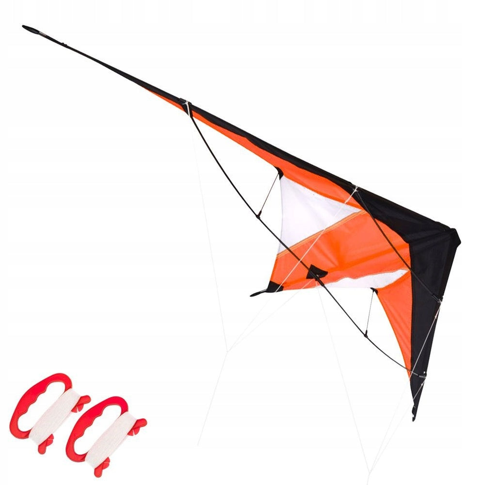 AEROBATIC kite for children adults large with rope orange 120x50 Product height 2 cm