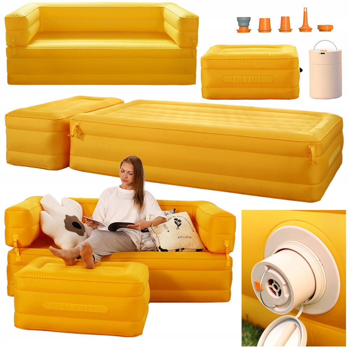 AEROGOGO BS5-03 SOFA Mattress with pump automatically inflatable couch bed