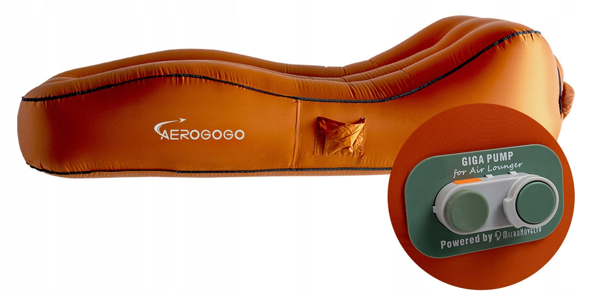 AEROGOGO Inflatable MATTRESS Automatic DECKCHAIR SOFA pumped CS1 BROWN Brand Aerogogo