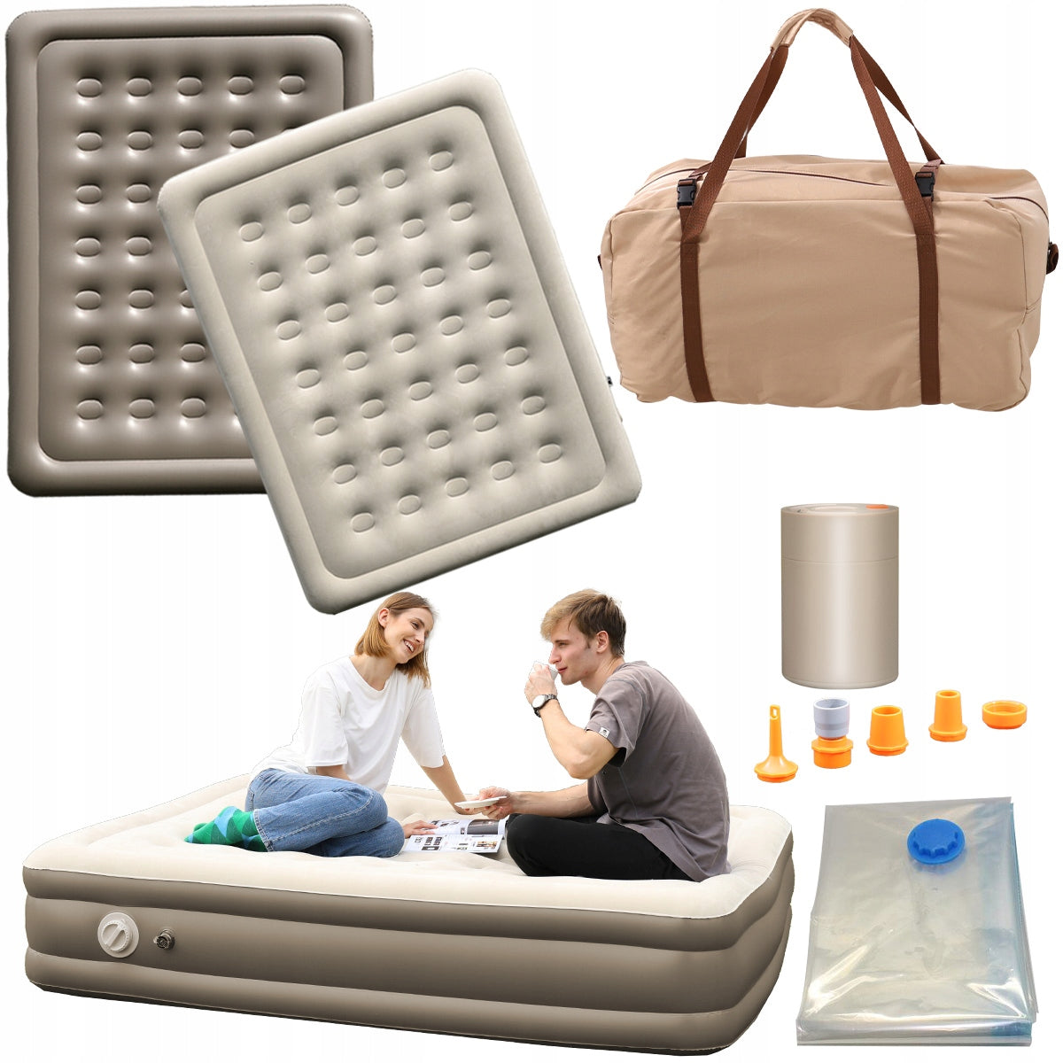 AEROGOGO PB5-01 Bed sofa with pump MATTRESS automatically inflatable 2 people.