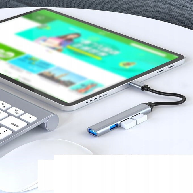 AESTHETIC ALUMIN ADAPTER SPLITTER PORT SPLITTER HUB USB 4xUSB 3.0 Manufacturer code 205959