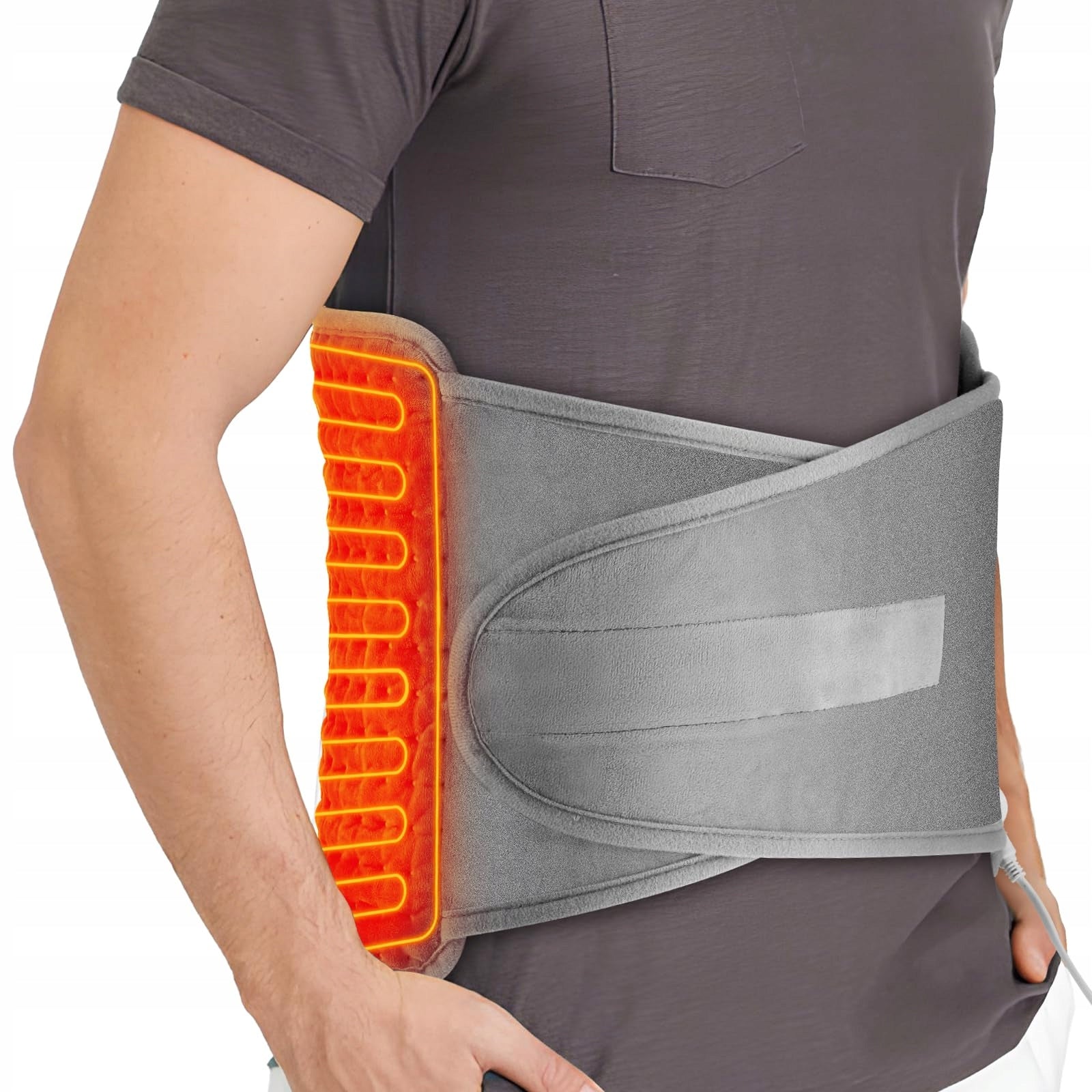 AFDEAL Electric Back Heating Pillow With Temperature Control Packaging status original