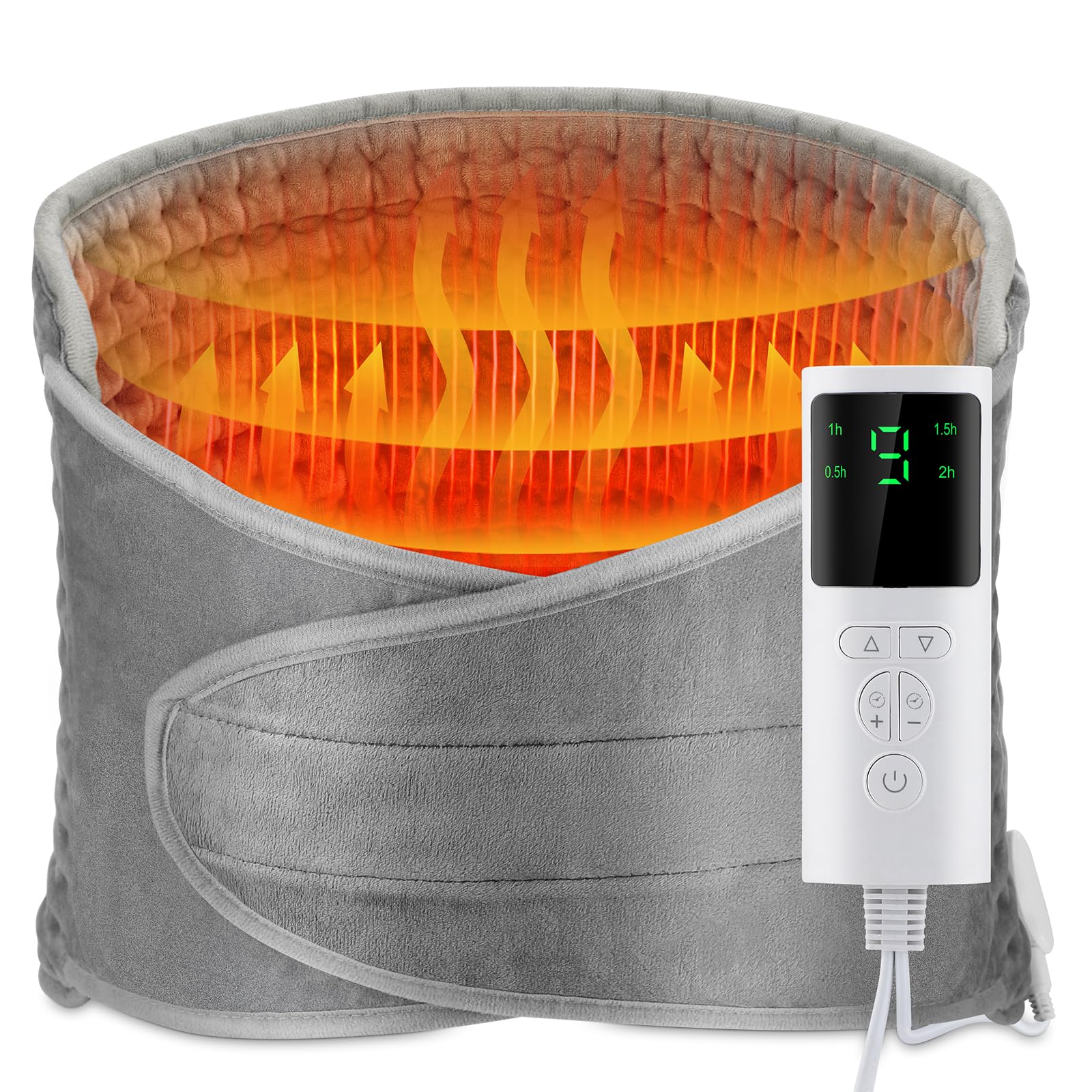 AFDEAL Electric Back Heating Pillow With Temperature Control
