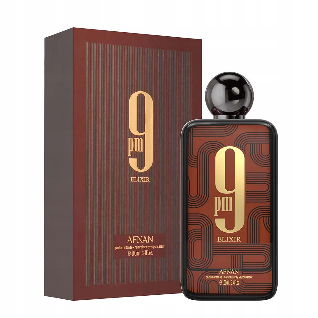 AFNAM 9 PM ELIXIR UNISEX PERFUME INTENSE ORIGINAL ARABIC PERMANENT Packaging status original