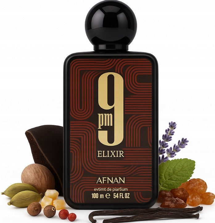 AFNAM 9 PM ELIXIR UNISEX PERFUME INTENSE ORIGINAL ARABIC PERMANENT