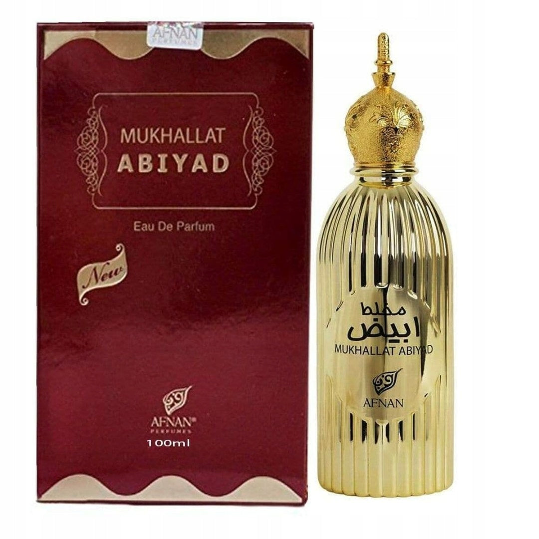 AFNAN MUKHALAT ABIYAD - EAU DE PARFUM - VOLUME: 100 ML Product weight with unit packaging 0.38 kg