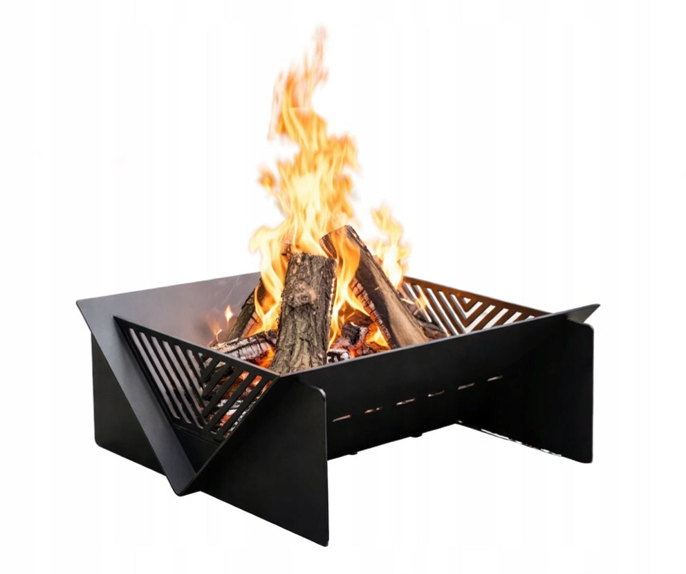 AGK DECO Garden Fireplace Vektro 60 cm - Thick Steel, Paint 900°C Black Packaging status original