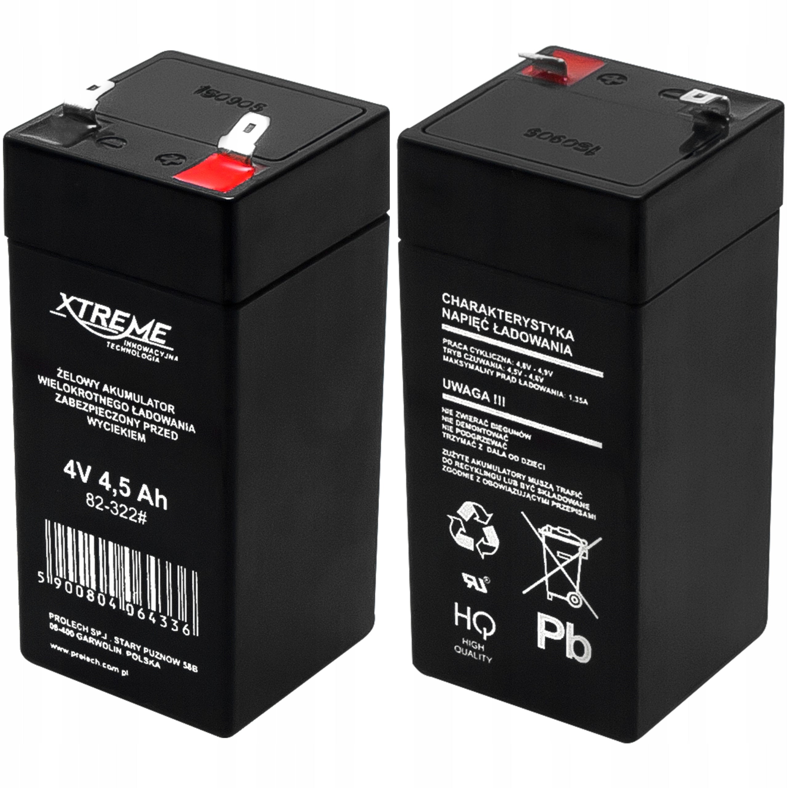 AGM 4V 4Ah 4,5Ah GEL UPS BATTERY PACK WEIGHT EAN (GTIN) 5900804133377