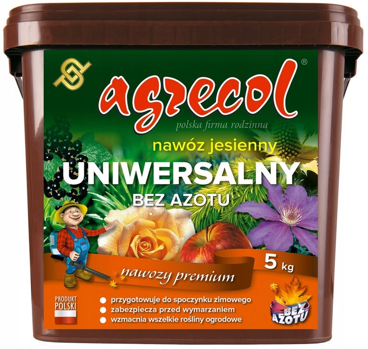 AGRECOL AUTUMN FERTILIZER UNIVERSAL 5kg PROTECTION AGAINST WINTER DECORATIVE AND OTHER R. Manufacturer Agrecol