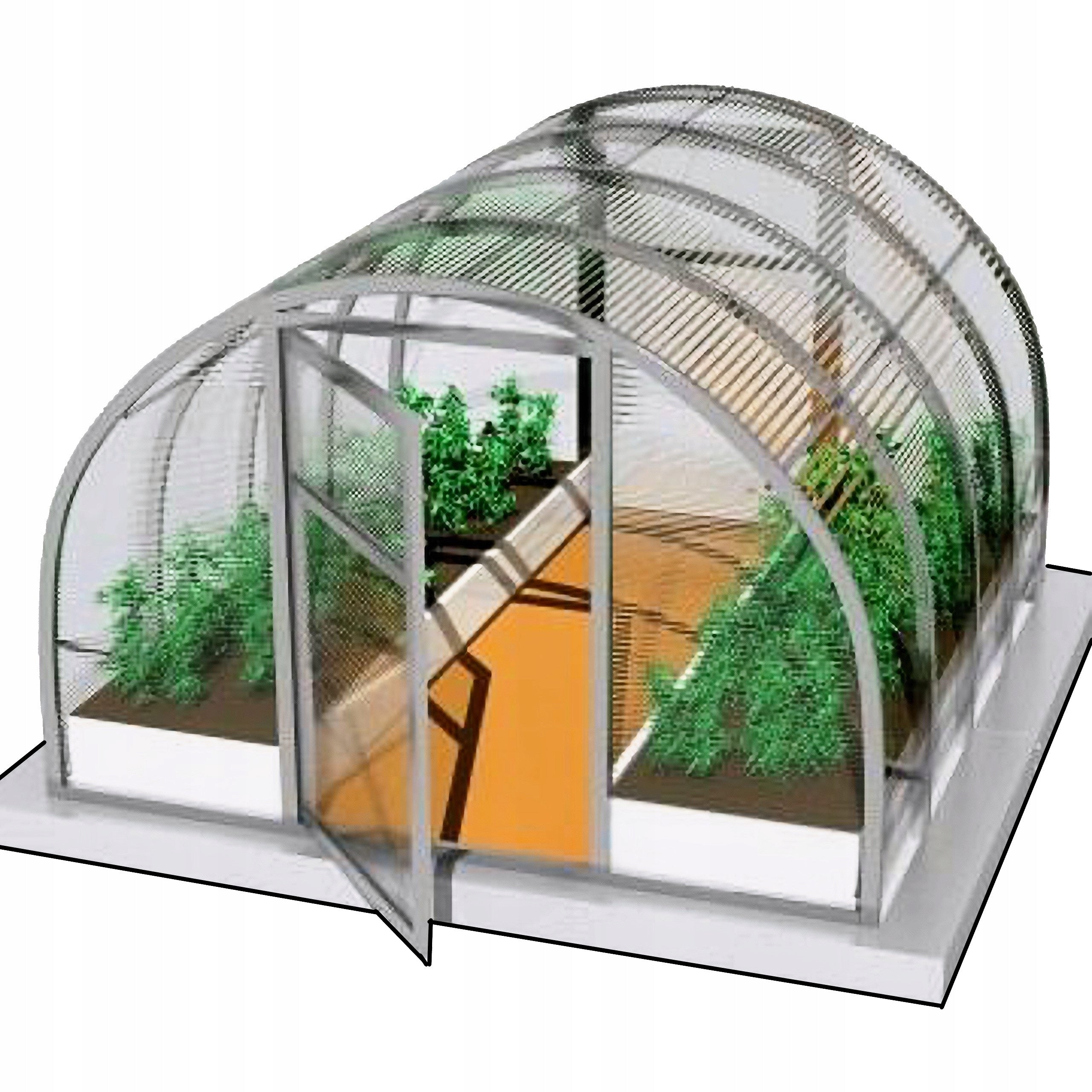 AGRONOM STRONG GREENHOUSE POLYCARBONATE 3x6m 4mm 20x20