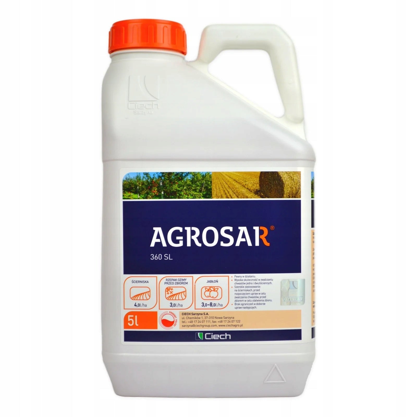 AGROSAR 360 SL 5L WEED KILLER SPRAYING FOR WEEDS GLYPHOSATE TOTAL HERBICIDE