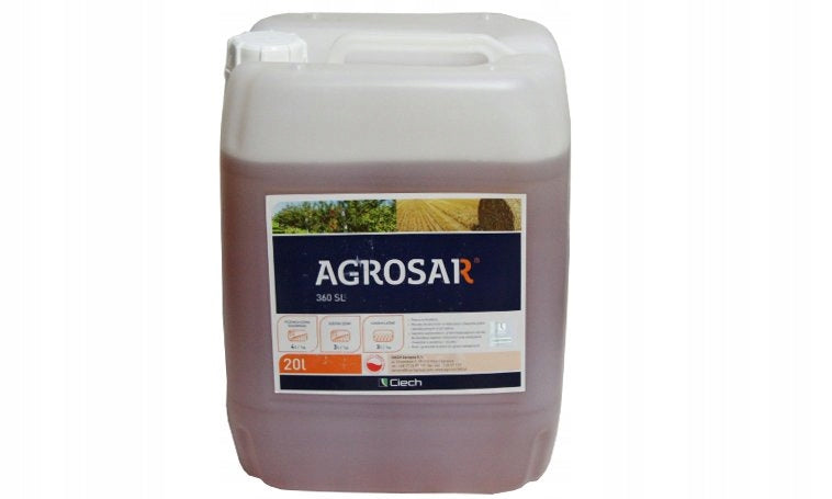 AGROSAR 360SL 20L STRONG Glyphosate ROUNDUP for PERZ, WEEDS VALIDITY 03.27 Manufacturer Ciech