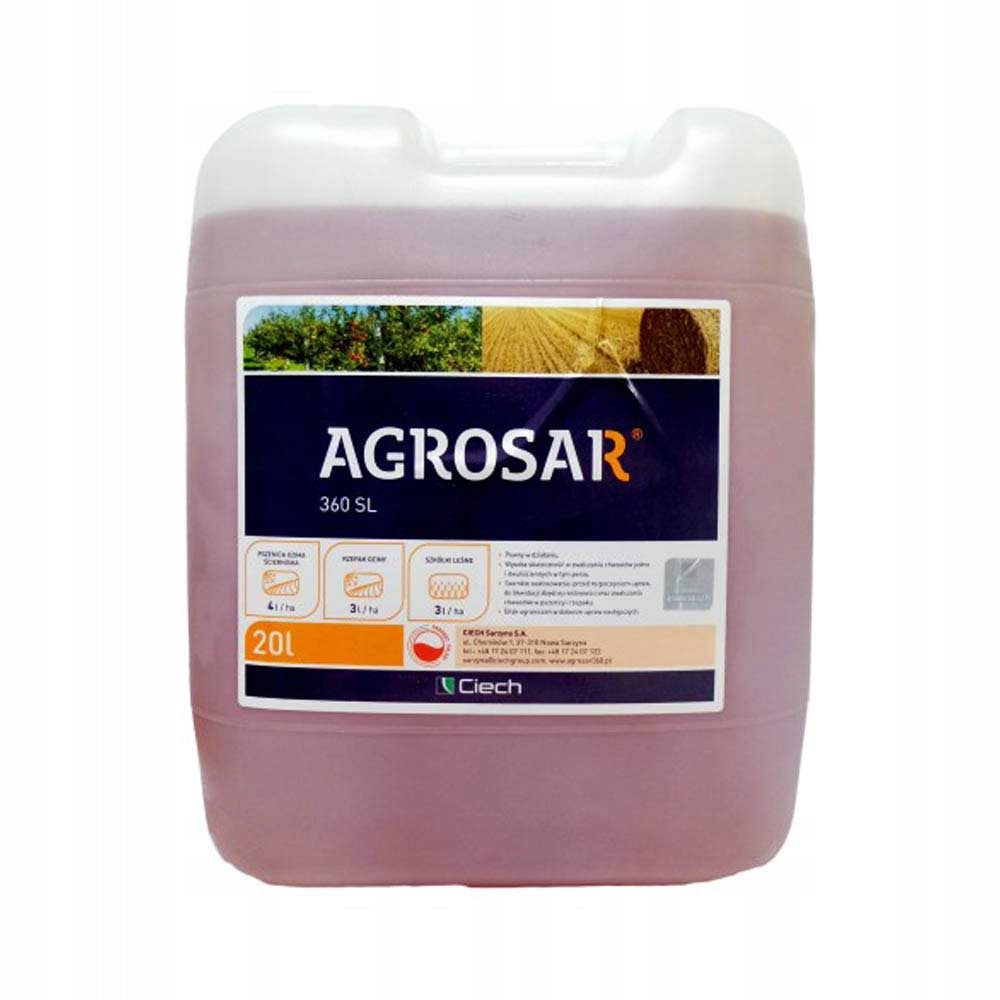 AGROSAR 360SL 20L STRONG Glyphosate ROUNDUP for PERZ, WEEDS VALIDITY 03.27