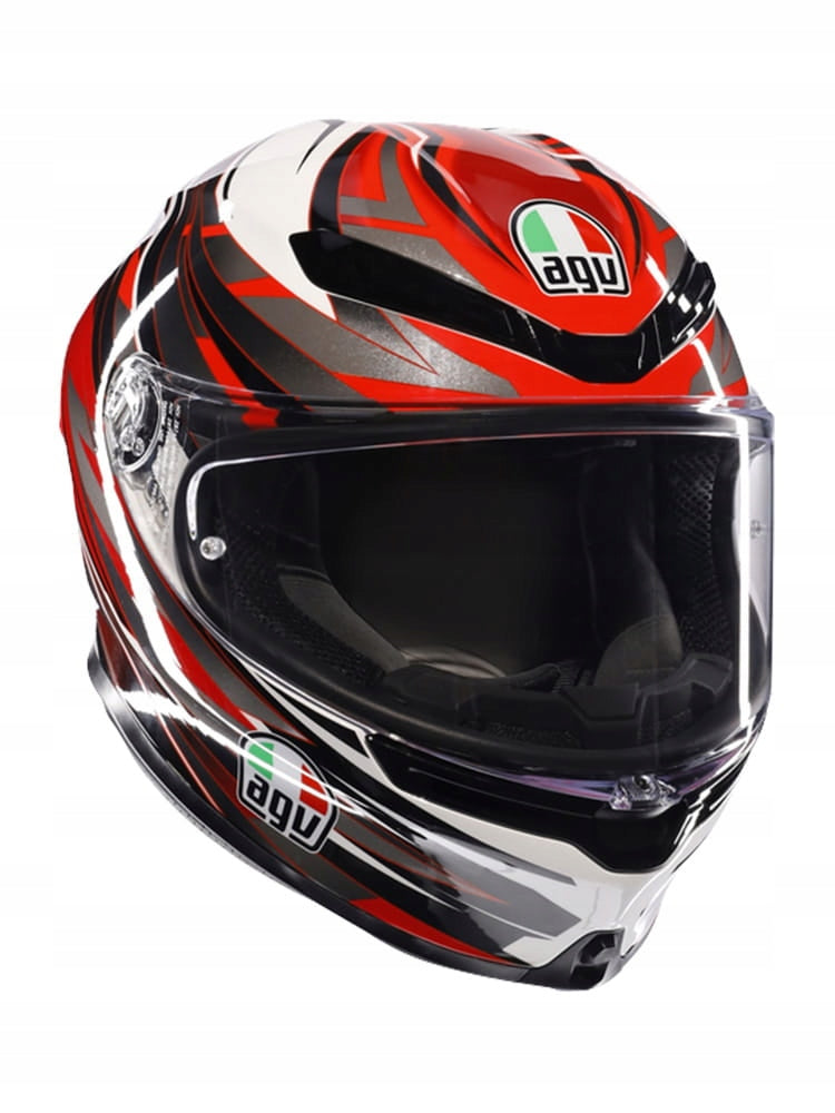 AGV Integral Helmet K6 S Reeval White-Red-Grey - M