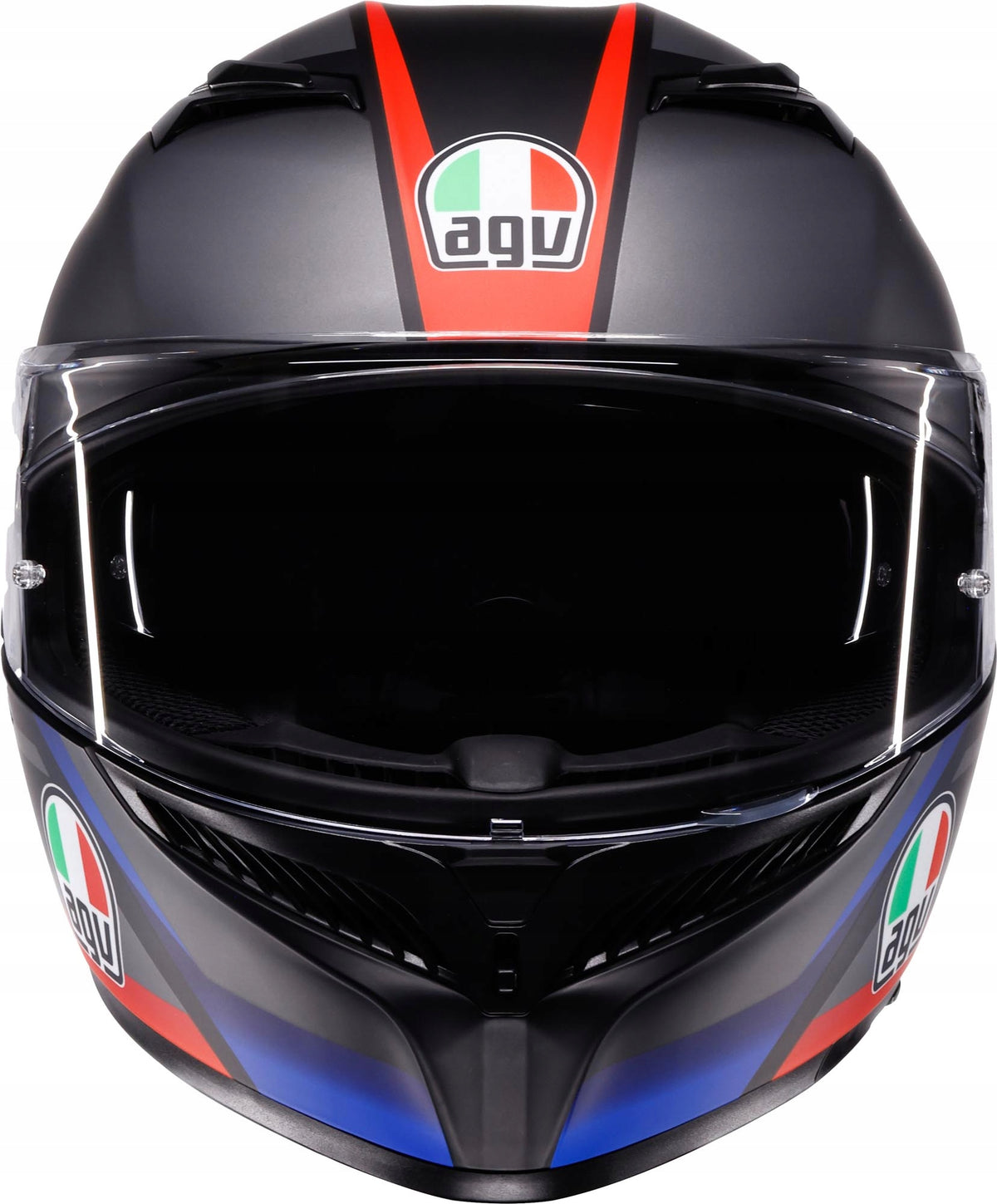 AGV K-3 S Striga helmet Matt Black/Blue/Red E2206 Packaging status original