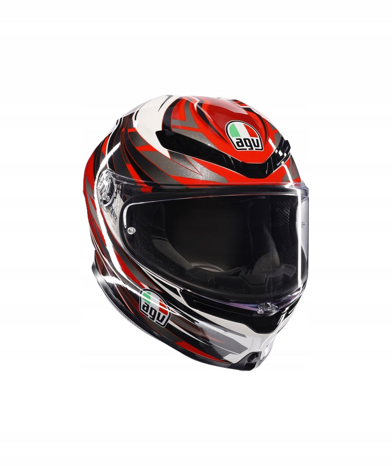 AGV K6 S REEVAL WHITE/RED/GRAY XL HELMET + FREEBIES
