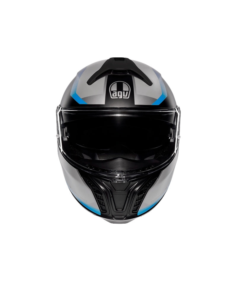 AGV TOURMODULAR STRAY HELMET MATT BLACK/GRAY/BLUE Manufacturer AGV