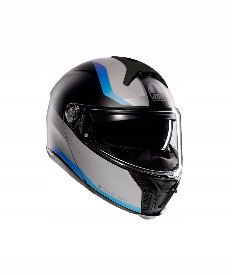AGV TOURMODULAR STRAY HELMET MATT BLACK/GRAY/BLUE