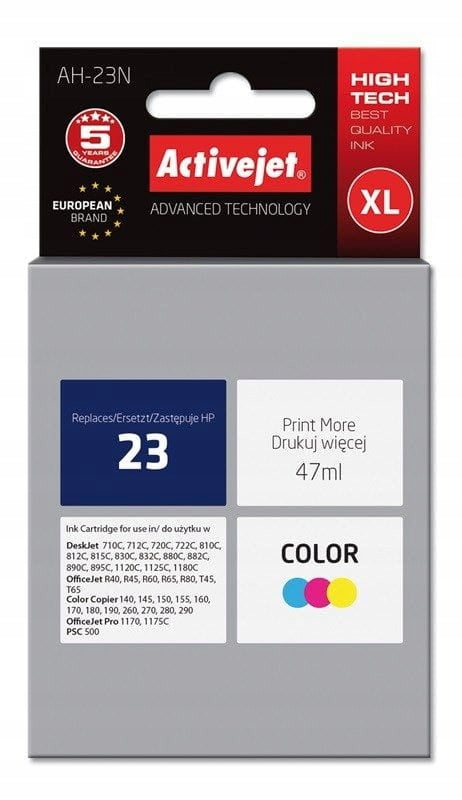 AH-23N Ink (replacement HP 23 C1823D; Supreme; 47 ml; colour)