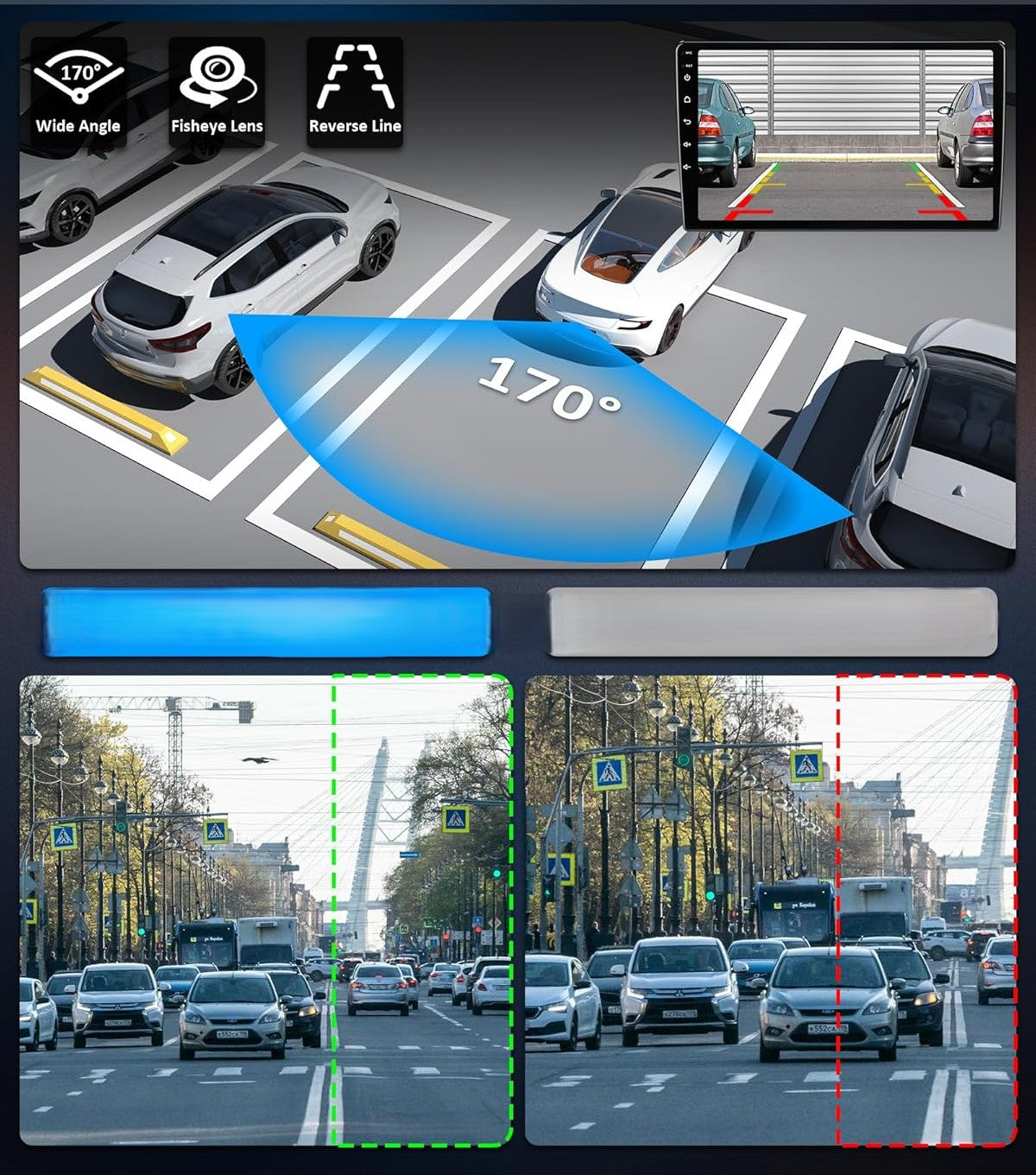 AHD 1080p Reversing Camera, Car Reversing Camera, 360° Rotating Brand no brand
