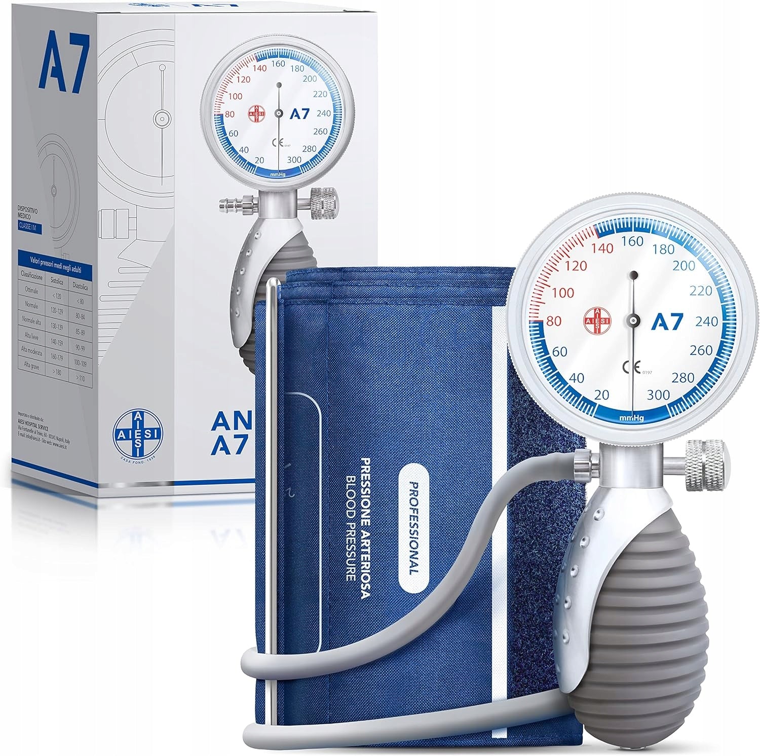 AIESI Professional Aneroid A7 Handheld Blood Pressure Monitor